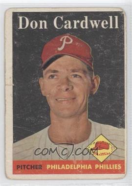 1958 Topps - [Base] #372 - Don Cardwell [Noted]
