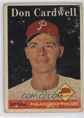 1958 Topps - [Base] #372 - Don Cardwell [Poor to Fair]