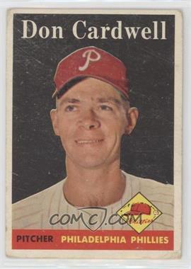 1958 Topps - [Base] #372 - Don Cardwell [Poor to Fair]