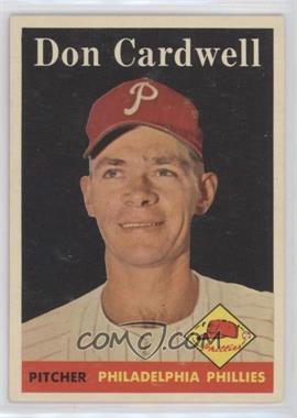 1958 Topps - [Base] #372 - Don Cardwell [Good to VG‑EX]