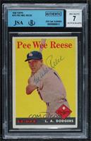 Pee Wee Reese [JSA Certified Encased by BGS]