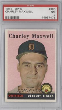 1958 Topps - [Base] #380 - Charlie Maxwell [PSA 7 NM]