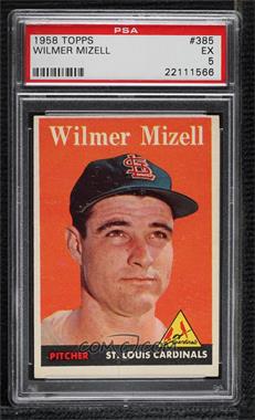 1958 Topps - [Base] #385 - Wilmer Mizell [PSA 5 EX]