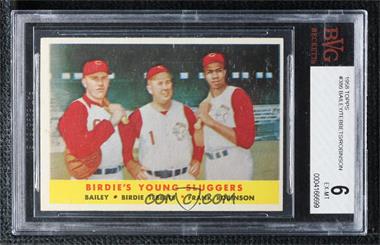 1958 Topps - [Base] #386 - Birdie's Young Sluggers (Ed Bailey, Birdie Tebbetts, Frank Robinson) [BVG 6 EX‑MT]