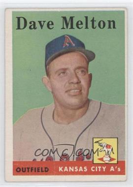 1958 Topps - [Base] #391 - Dave Melton