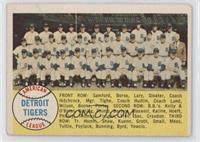 Checklist - Detroit Tigers (Alphabetical Checklist Back) [Good to VG&…