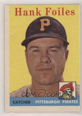 1958 Topps - [Base] #4 - Hank Foiles