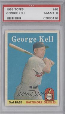 1958 Topps - [Base] #40 - George Kell [PSA 8 NM‑MT]
