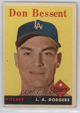 1958 Topps - [Base] #401 - Don Bessent [Poor to Fair]