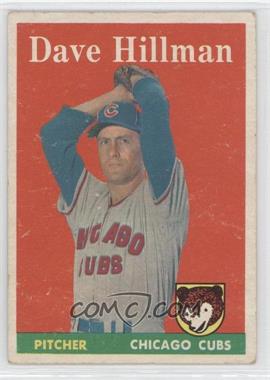 1958 Topps - [Base] #41 - Dave Hillman [Good to VG‑EX]