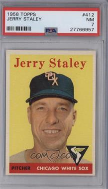 1958 Topps - [Base] #412 - Jerry Staley [PSA 7 NM]