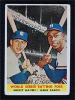 World Series Batting Foes (Mickey Mantle, Hank Aaron) [Good to VGR…