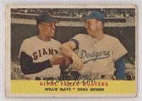 Rival Fence Busters (Willie Mays, Duke Snider) [Good to VG‑EX]