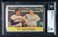 Rival Fence Busters (Willie Mays, Duke Snider) [BGS 4 VG‑EX]