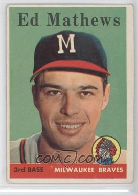 1958 Topps - [Base] #440 - Eddie Mathews [Good to VG‑EX]