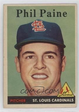 1958 Topps - [Base] #442 - Phil Paine