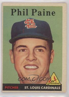 1958 Topps - [Base] #442 - Phil Paine