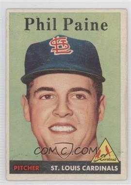 1958 Topps - [Base] #442 - Phil Paine