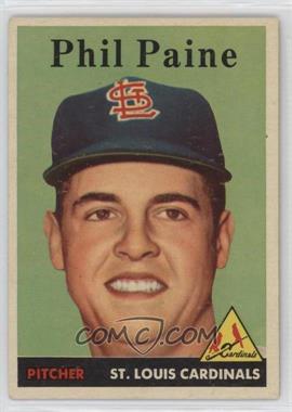 1958 Topps - [Base] #442 - Phil Paine