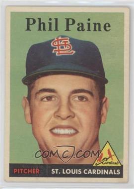 1958 Topps - [Base] #442 - Phil Paine