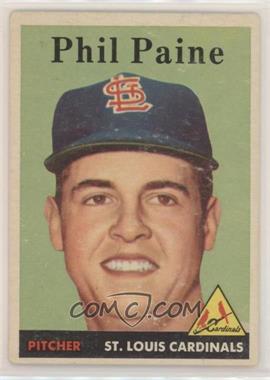 1958 Topps - [Base] #442 - Phil Paine