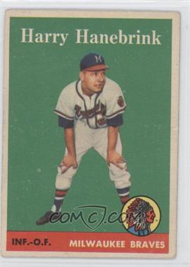 1958 Topps - [Base] #454 - Harry Hanebrink [Noted]