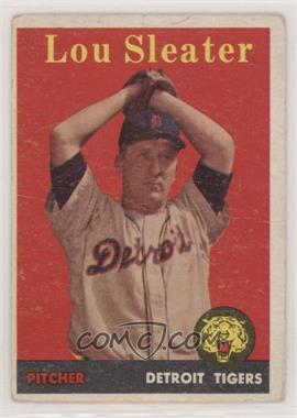 1958 Topps - [Base] #46.2 - Lou Sleater (Player Name in Yellow) [Good to VG‑EX]