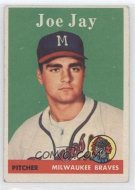 1958 Topps - [Base] #472 - Joey Jay [Good to VG‑EX]