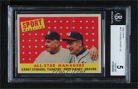 All-Star Managers (Casey Stengel, Fred Haney) [BGS 5 EXCELLENT]