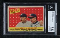All-Star Managers (Casey Stengel, Fred Haney) [BGS 5.5 EXCELLENT+]