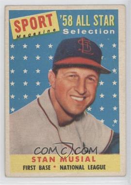 1958 Topps - [Base] #476 - Sport Magazine '58 All Star Selection - Stan Musial [Good to VG‑EX]