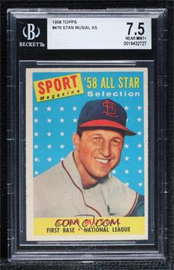 1958 Topps - [Base] #476 - Sport Magazine '58 All Star Selection - Stan Musial [BGS 7.5 NEAR MINT+]