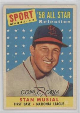 1958 Topps - [Base] #476 - Sport Magazine '58 All Star Selection - Stan Musial