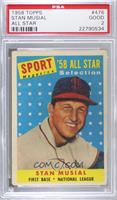 Sport Magazine '58 All Star Selection - Stan Musial [PSA 2 GOOD]