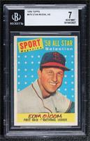 Sport Magazine '58 All Star Selection - Stan Musial [BGS 7 NEAR …