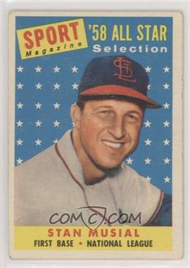 1958 Topps - [Base] #476 - Sport Magazine '58 All Star Selection - Stan Musial [Good to VG‑EX]