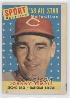 1958 Topps - [Base] #478 - Sport Magazine '58 All Star Selection - Johnny Temple [Good to VG‑EX]