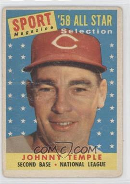 1958 Topps - [Base] #478 - Sport Magazine '58 All Star Selection - Johnny Temple [Good to VG‑EX]