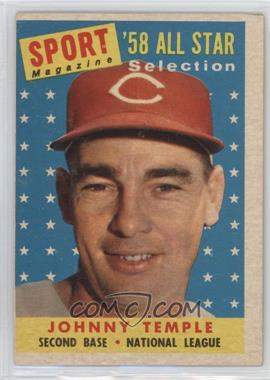 1958 Topps - [Base] #478 - Sport Magazine '58 All Star Selection - Johnny Temple [Good to VG‑EX]