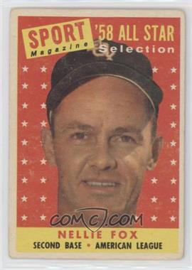 1958 Topps - [Base] #479 - Sport Magazine '58 All Star Selection - Nellie Fox