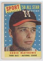 Sport Magazine '58 All Star Selection - Eddie Mathews [Noted]