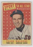 Sport Magazine '58 All Star Selection - Frank Malzone [Poor to Fair]