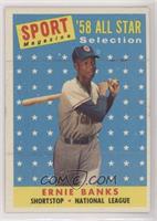 Sport Magazine '58 All Star Selection - Ernie Banks [Poor to Fair]