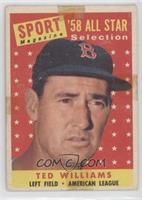 Sport Magazine '58 All Star Selection - Ted Williams [Poor to Fair]