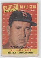 Sport Magazine '58 All Star Selection - Ted Williams [Poor to Fair]