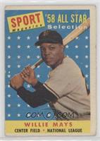 Sport Magazine '58 All Star Selection - Willie Mays [Poor to Fair]