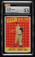 Sport Magazine '58 All Star Selection - Mickey Mantle [CSG 3.5 Very&n…