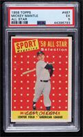 Sport Magazine '58 All Star Selection - Mickey Mantle [PSA 5 EX]
