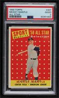 Sport Magazine '58 All Star Selection - Mickey Mantle [PSA 2 GOOD]