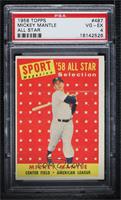 Sport Magazine '58 All Star Selection - Mickey Mantle [PSA 4 VG‑…